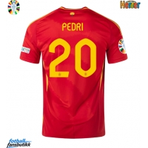 Spania Pedri Gonzalez #20 Hjemmedrakt EM 2024 Kortermet